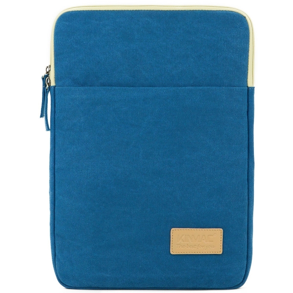 Kinmac Laptop Sleeve Kanvas anta (13-13.3 in)-Blue