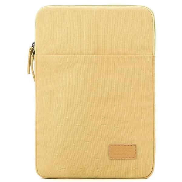 Kinmac Laptop Sleeve Kanvas anta (13-13.3 in)-Biege