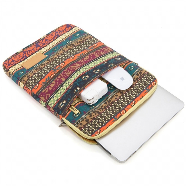 Kinmac Laptop Sleeve Kanvas anta (15-15.6 in)-New Bohemian