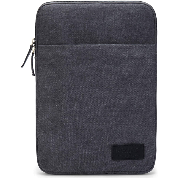 Kinmac Laptop Sleeve Kanvas anta (13-13.3 in)-Grey