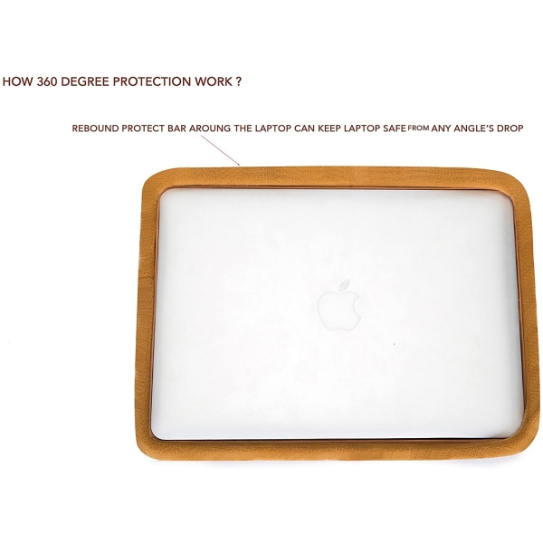 Kinmac Laptop Sleeve Kanvas anta (13-13.3 in)-Grey