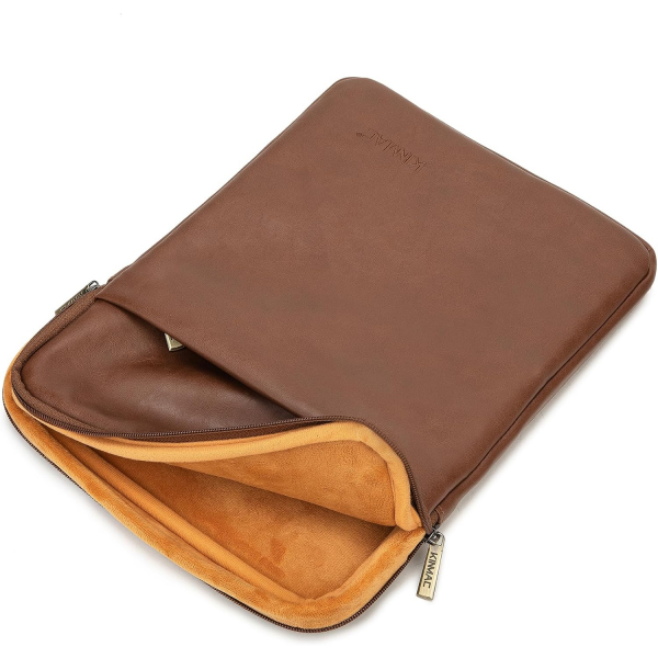 Kinmac Laptop Sleeve Kanvas �anta (13-13.3 in�)-Coffee