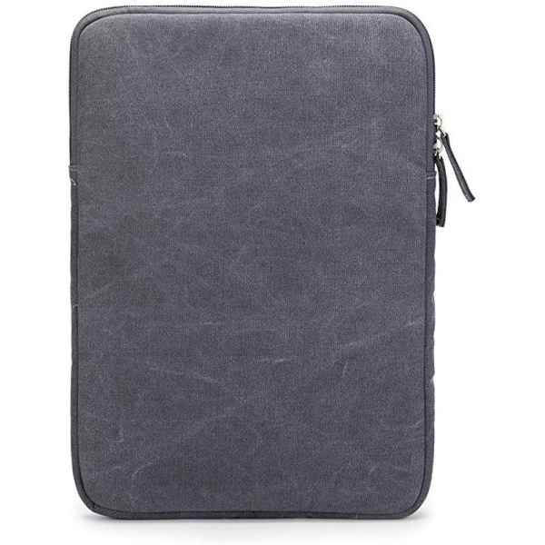 Kinmac Laptop Sleeve Kanvas anta (15-15.6 in)-Grey