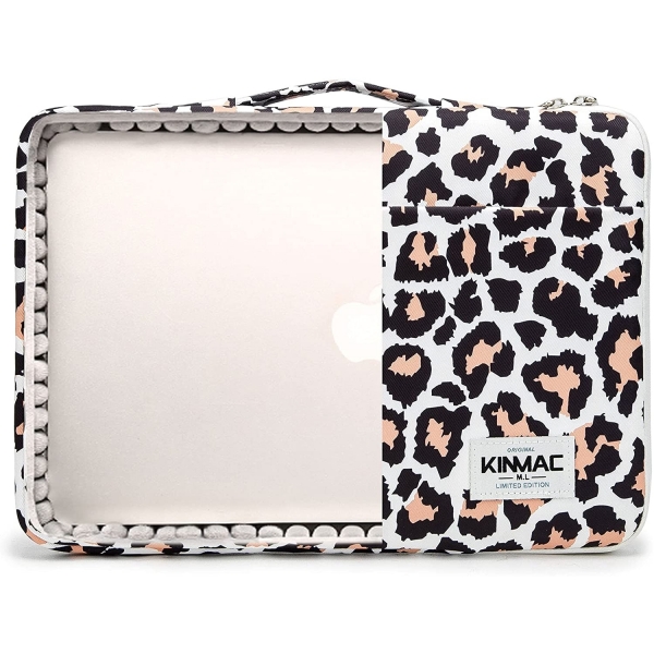 Kinmac Su Geirmez Laptop antas (15-15.6 in)    -Leopard Pink