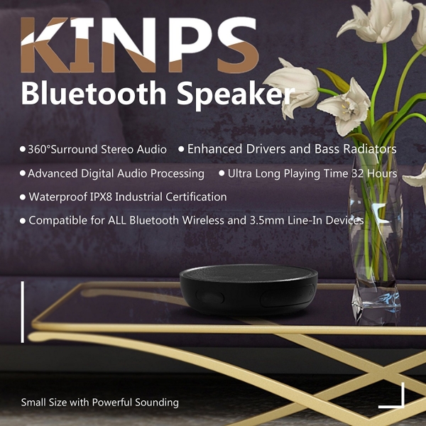 Kinps SoundCircular Bluetooth Hoparlr-Robins Egg Blue