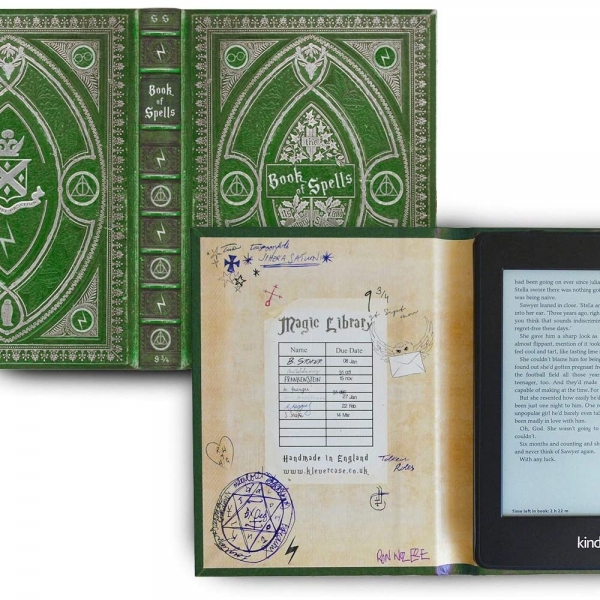 KleverCase Harry Potter Serisi Kindle Paperwhite Deri Klf-Slytherin