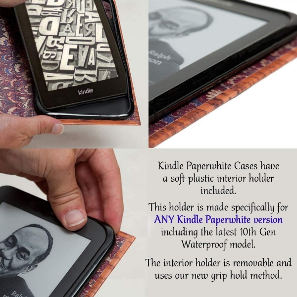 KleverCase Harry Potter Serisi Kindle Paperwhite Deri Klf-Slytherin