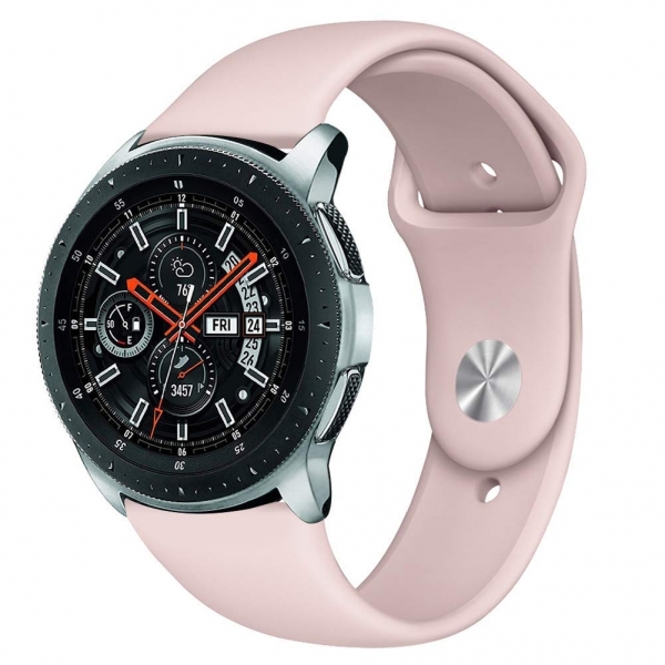 Kmasic Samsung Galaxy Watch Silikon Kay (46mm) (Large)-Sand Pink