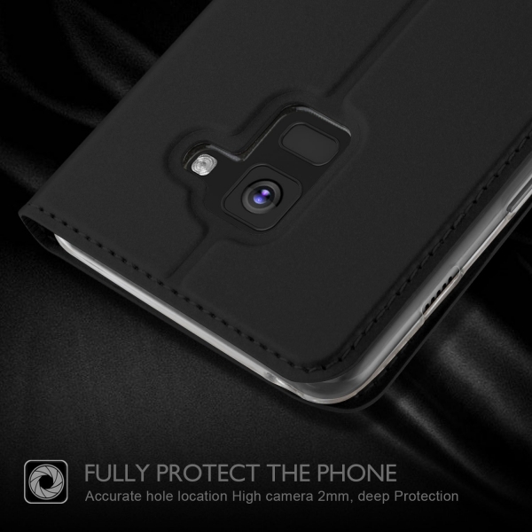 KuGi Galaxy A8 Czdan Klf-Black