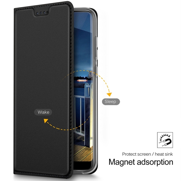 KuGi Huawei P20 Lite Czdan Klf-Black