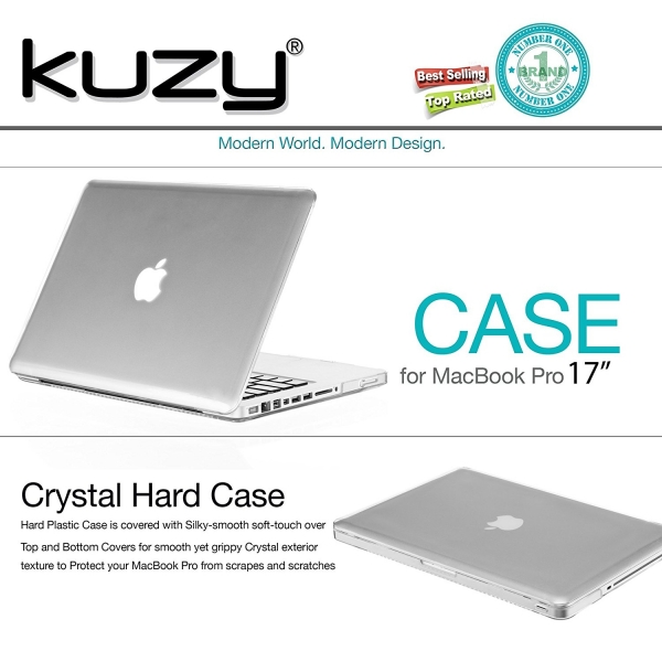 Kuzy MacBook Pro Soft Klf (17 in)-Clear