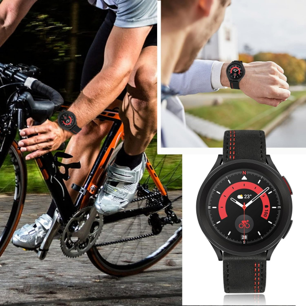 TRUMiRR Deri Garmin Vivoactive 5 Kay -Black 