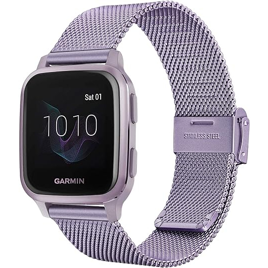 TRUMiRR Garmin Vivoactive 5/3 Uyumlu Kay -Orchid Purple 