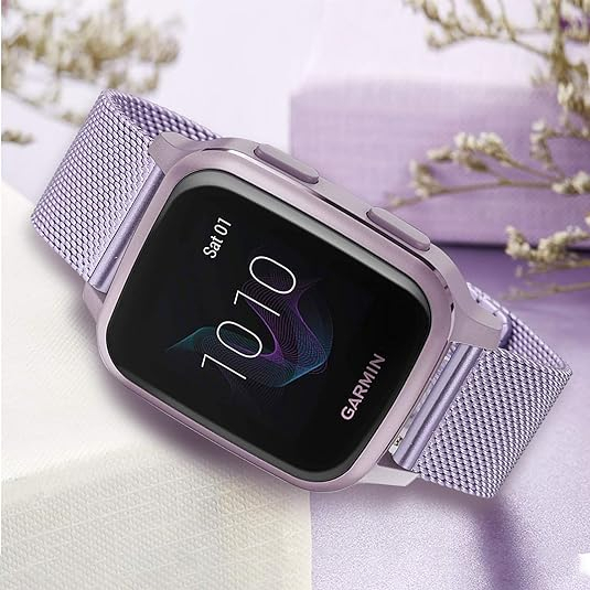 TRUMiRR Garmin Vivoactive 5/3 Uyumlu Kay -Orchid Purple 