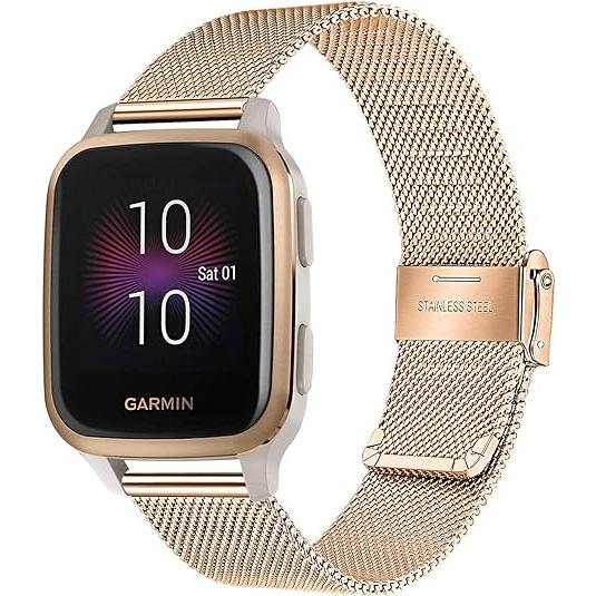 TRUMiRR Garmin Vivoactive 5/3 Uyumlu Kay -Rose Gold 