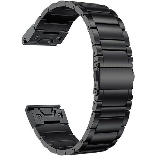 LDFAS Titanyum Garmin Fenix 7/6 Pro/5 Plus Kay -Black