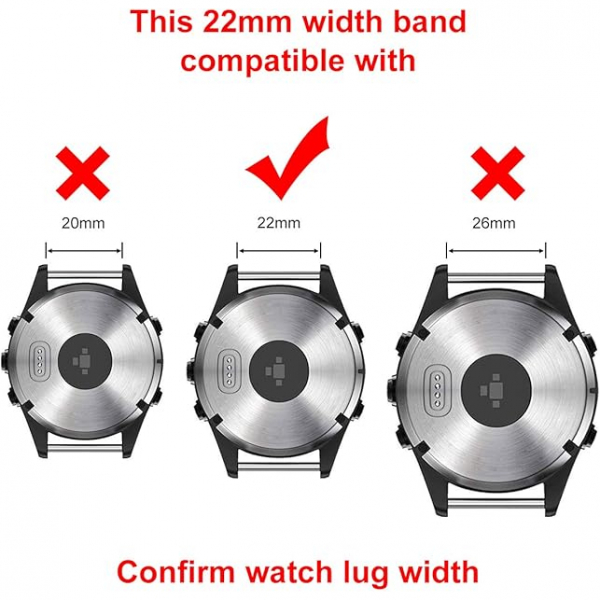LDFAS Titanyum Garmin Fenix 7/6 Pro/5 Plus Kay -Black