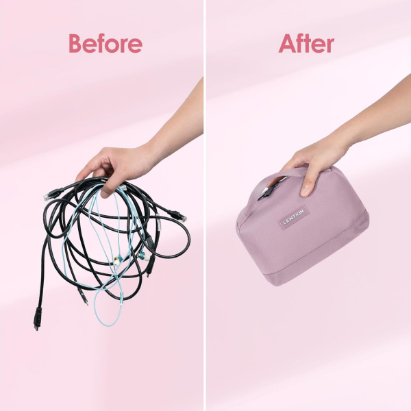 LENTION Elektronik Kablo Dzenleyici anta-Pink