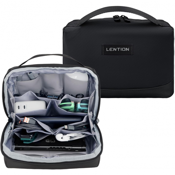 LENTION Elektronik Kablo Dzenleyici anta-Black