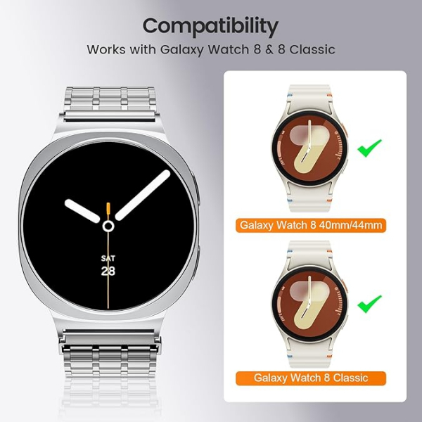 LETOID Galaxy Watch 8 40mm Kay -Silver