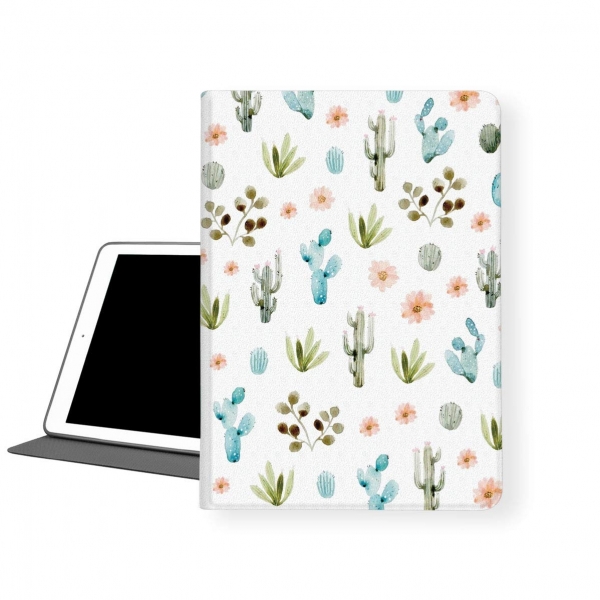 LI-LOVE iPad PU Deri Klf (10.2 in )(7. Nesil)-Cactus