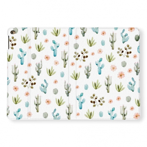 LI-LOVE iPad PU Deri Klf (10.2 in )(7. Nesil)-Cactus