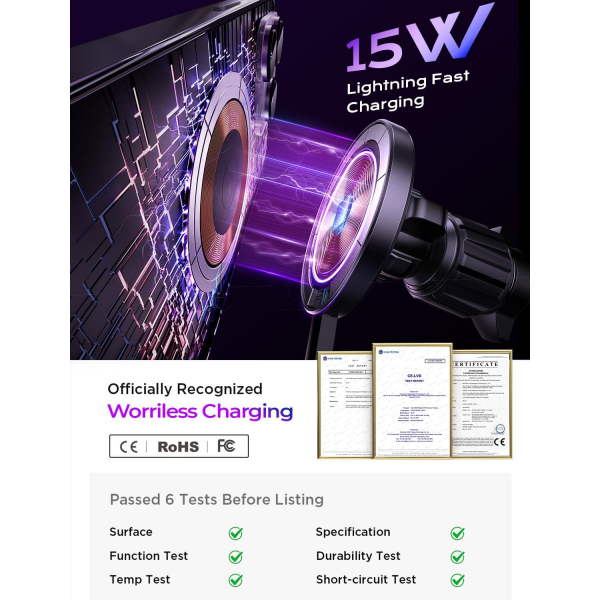 LISEN 15W Ara arj Cihaz -Matte Purple 