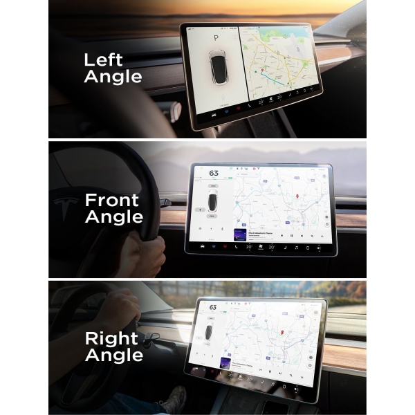 LISEN Tesla Model Temperli Cam Ekran Koruyucu