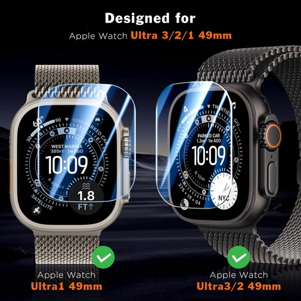 LK Apple Watch Ultra 3 Ekran Koruyucu (3 Adet)