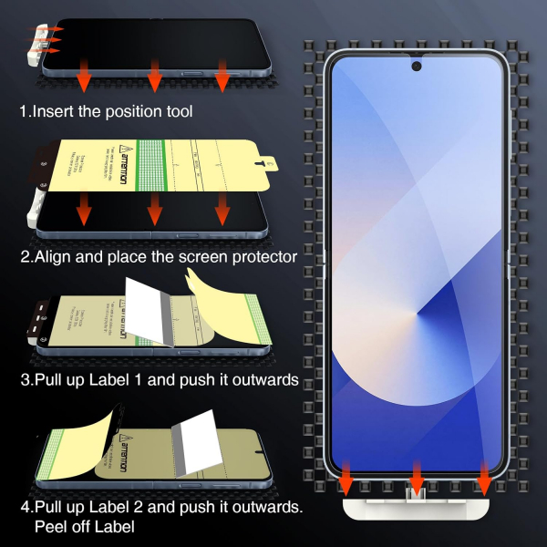 LK Galaxy Z Flip 6 Cam Ekran Koruyucu (3 Adet)