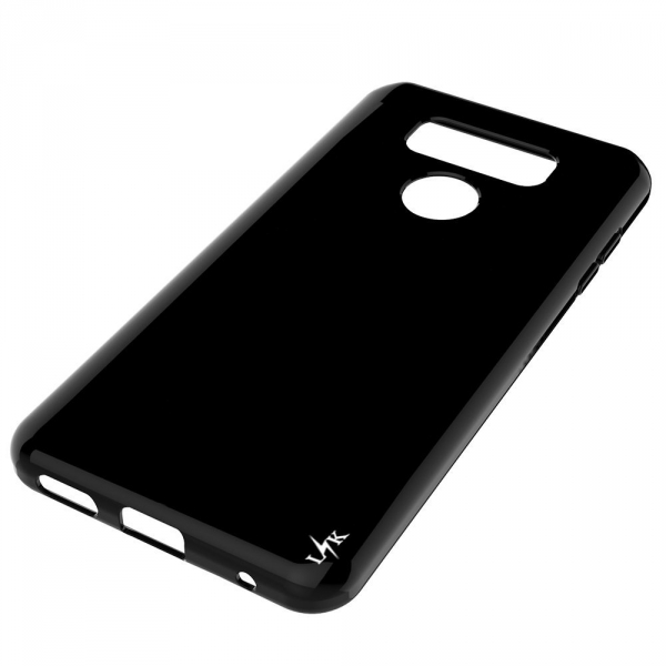 LK LG G6 Yumu�ak Deri Silikon Koruyucu K�l�f-Black