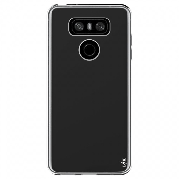 LK LG G6 Yumu�ak Deri Silikon Koruyucu K�l�f-Clear