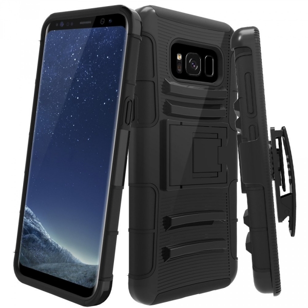 LK Samsung Galaxy S8 Plus Armor Full Body Kemer Klipsli Klf