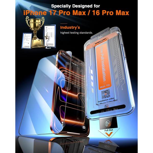 LK iPhone 17 Pro Max Ekran Koruyucu (2 Adet)