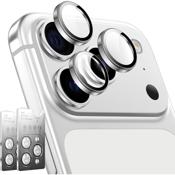 LK iPhone 17 Pro/17 Pro Max Kamera Lens Koruyucu-Silver