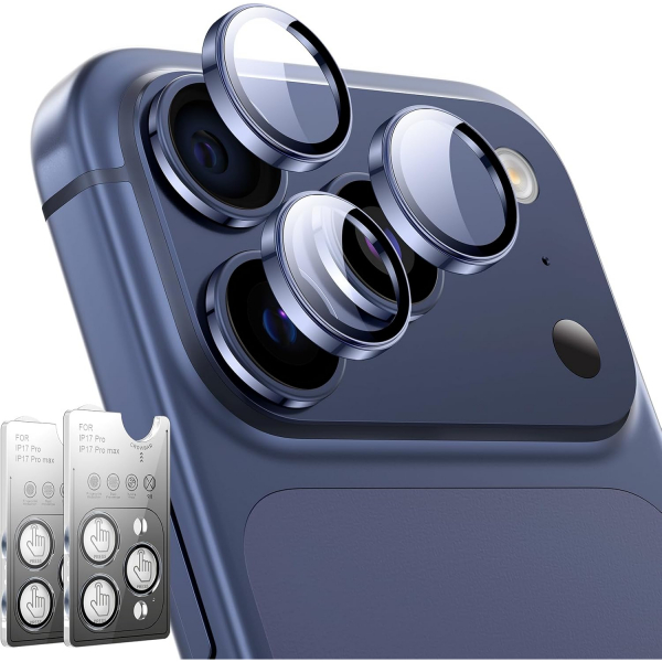 LK iPhone 17 Pro/17 Pro Max Kamera Lens Koruyucu-Deep Blue