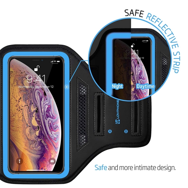 LOVPHONE iPhone XS Max Kou Kol Band-Blue