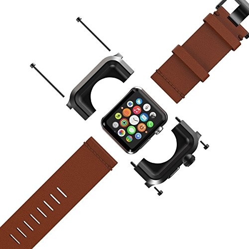 LUNATIK Apple Watch Seri 1 Klf/Deri Kay (42mm)