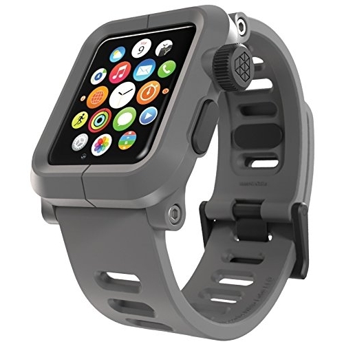 LUNATIK Apple Watch Seri 1 Klf/Silikon Kay (42mm)-Gray