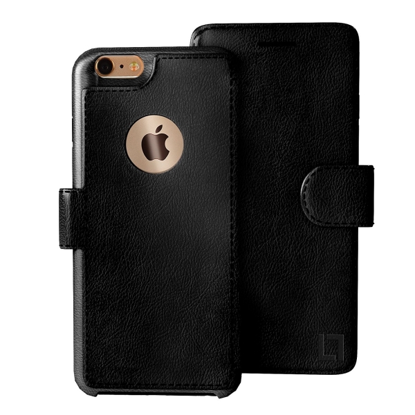 LUPA Apple iPhone 6 / 6S Slim Czdan Klf-Black