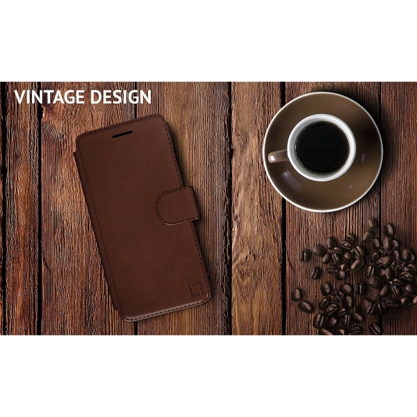 LUPA Apple iPhone 8 Plus Slim Czdan Klf-Dark Brown