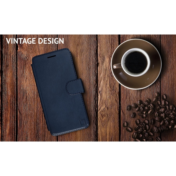 LUPA iPhone 7 Plus Slim Czdan Klf-Navy Blue