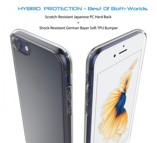 LUVVITT Apple iPhone 7 Hybrid Klf-Clear