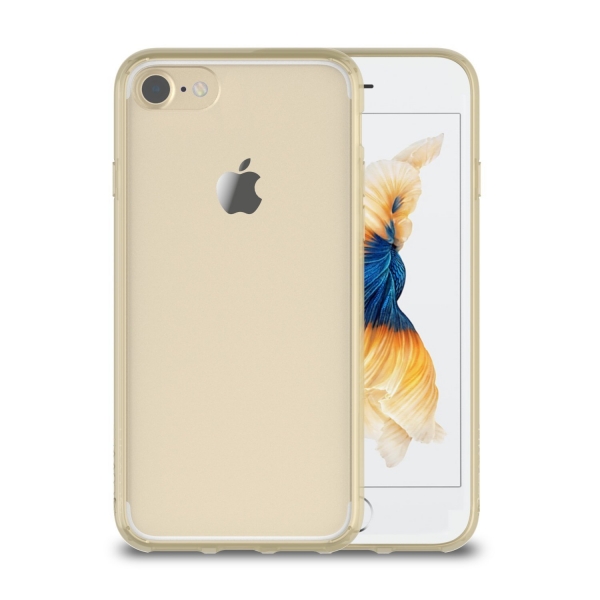 LUVVITT Apple iPhone 7 Hybrid Klf-Transparent Gold