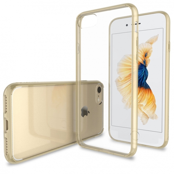 LUVVITT Apple iPhone 7 Hybrid Klf-Transparent Gold