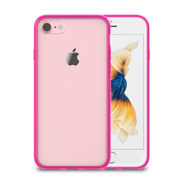 LUVVITT Apple iPhone 7 Hybrid Klf-Transparent Pink