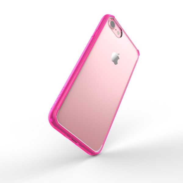 LUVVITT Apple iPhone 7 Hybrid Klf-Transparent Pink