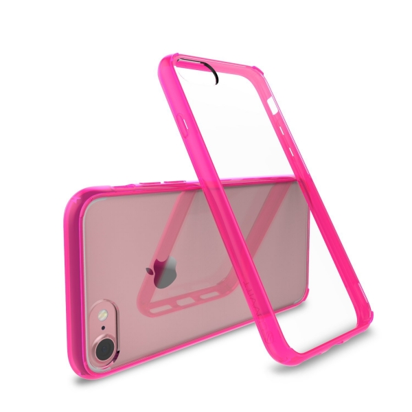 LUVVITT Apple iPhone 7 Hybrid Klf-Transparent Pink