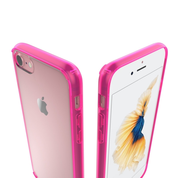 LUVVITT Apple iPhone 7 Hybrid Klf-Transparent Pink