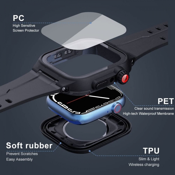 LaBold Apple Watch 7 Su Geirmez Kay (41mm) 